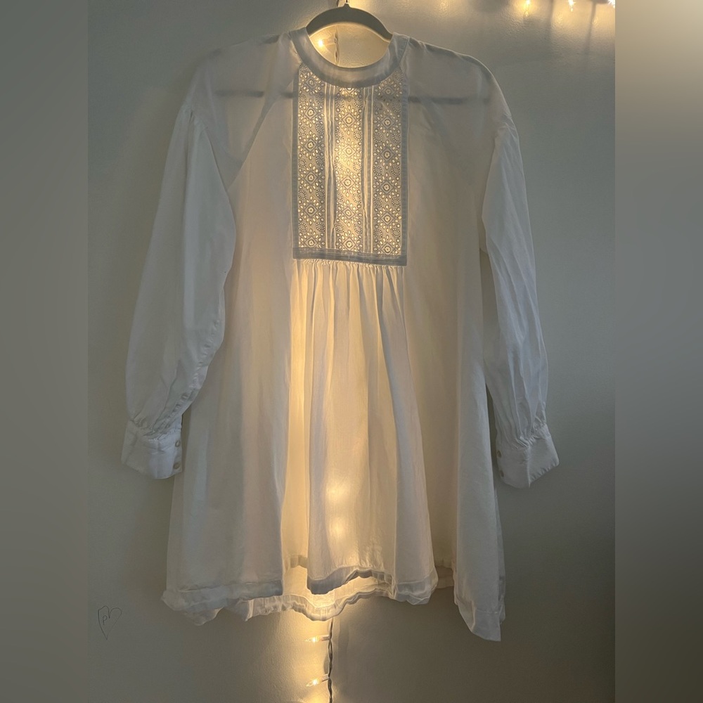 H&M cotton long sleeve dress